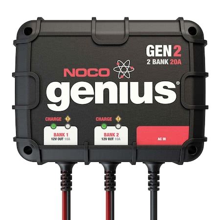 Genius NOCO Genius Onboard Battery Charger - 1 Bank/ 20 Amp GEN2 | Zoro