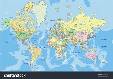 Detailed World Map Vector 的图像结果