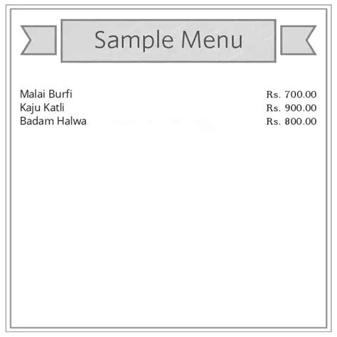 Menu at Satranj Wafers, Thane