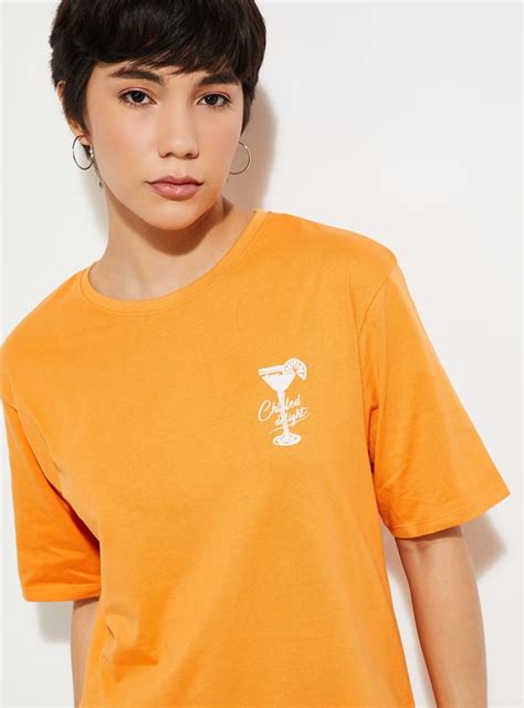 Buy URB_N Women Oversized Back Printed T-shirt Online at just Rs. 399.0 ...