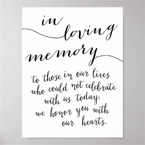 In loving memory sign to those in our lives – Artofit