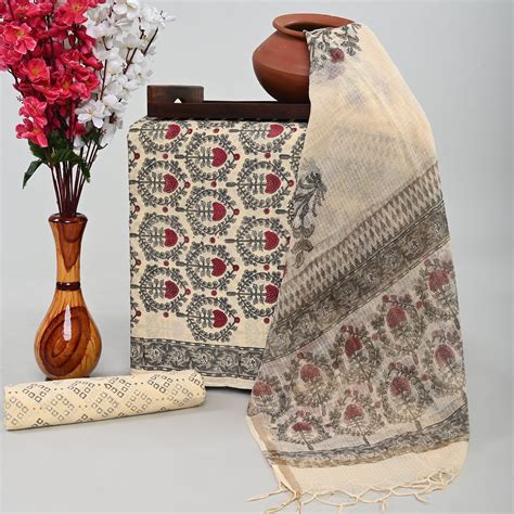 COTTON SUIT WITH KOTA DORIYA DUPATTA – tanchui
