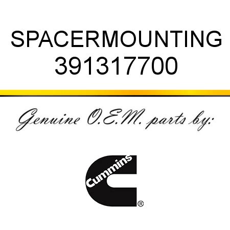 391317700 SPACER,MOUNTING (3913177) fit CUMMINS 4B3.9, 6B5.9, B GAS ...