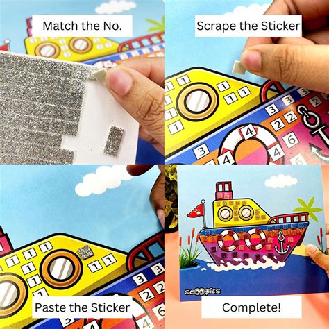Buy Glitter Mosaic Art Sets for kids – Popup Kids
