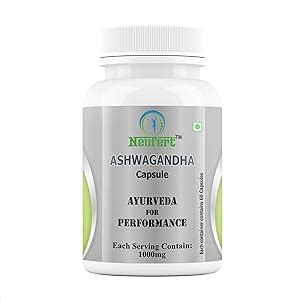 Neufert Ashwagandha Capsule (Pack of 60 Veg Ashwagantdha Root Extract ...