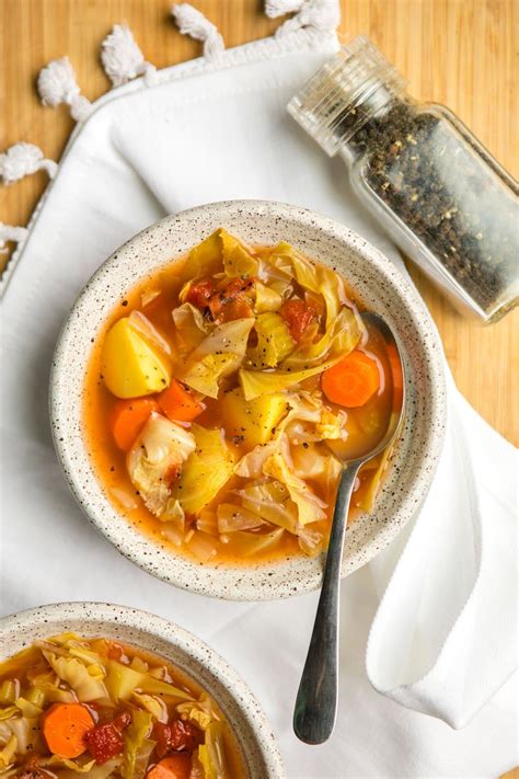 Hearty Cabbage Soup Recipe (Vegan) - From My Bowl