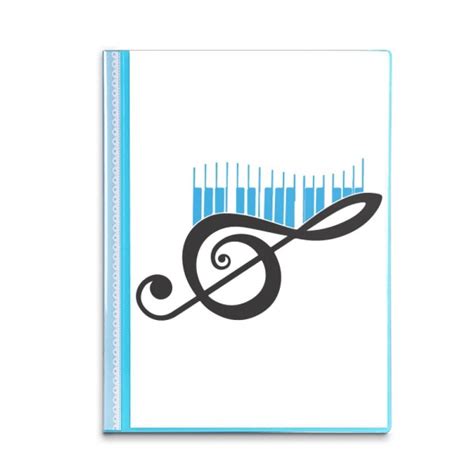 no/no Musical Symbolic Melody Piano Keys Book Sheet Protectors ...