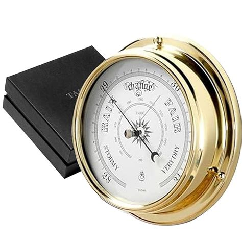 Tabic Traditional Brass Barometer, Heavy Lacquered Brass (1/2kg ...