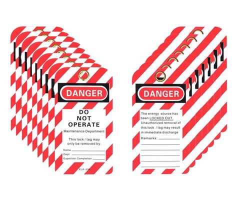 15 PCS Lockout Tagout Tags - 15 Danger Do Not Operate Tags, Premium ...