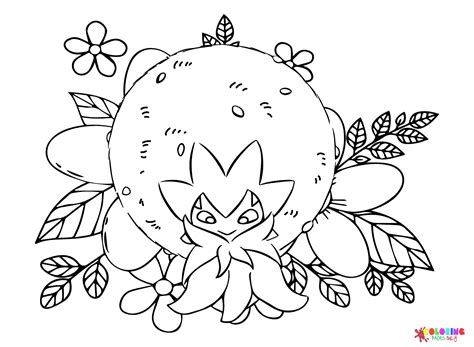 Eldegoss Pokemon Color Page