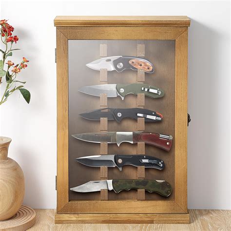 Amazon.com: GlikCeil Pocket Knife Display Case with Lockable Clear ...