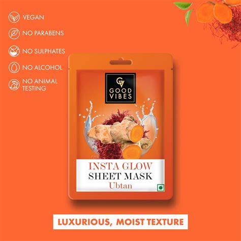 Ubtan Sheet Mask – Good Vibes