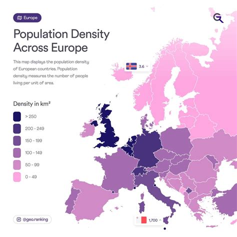 Population density across Europe. by geo.ranking - Maps on the Web