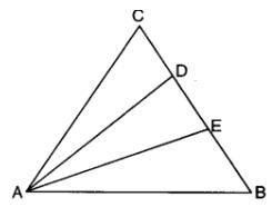 In triangle ABC, D and E are points on side BC such that CD=DE=EB. If ...