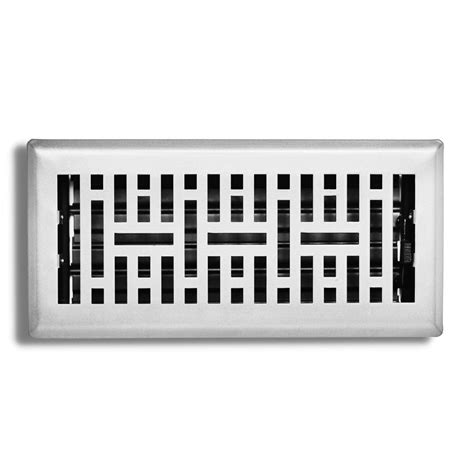 Sierra Grates 4" x 14" Metro Design Steel Floor Register in Glacier ...