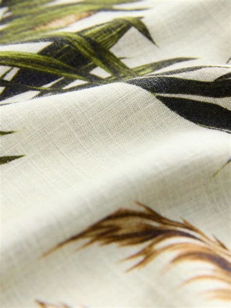 Buy Black/White Kaftan Mini Dress with Linen from Next India