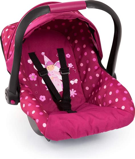 Amazon.com: Baby Doll Deluxe Car Seat with Canopy- Polka dots: Toys & Games