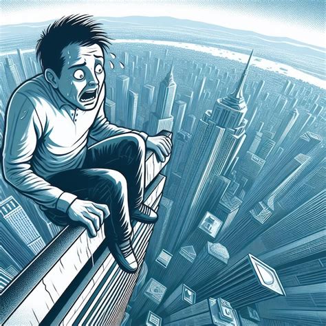 Human Fear of heights concept | Premium AI-generated image