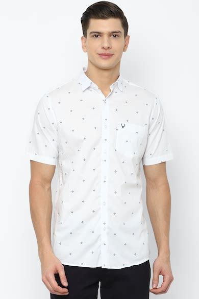 Buy Men White Regular Fit Printed Half Sleeves Casual Shirt Online ...