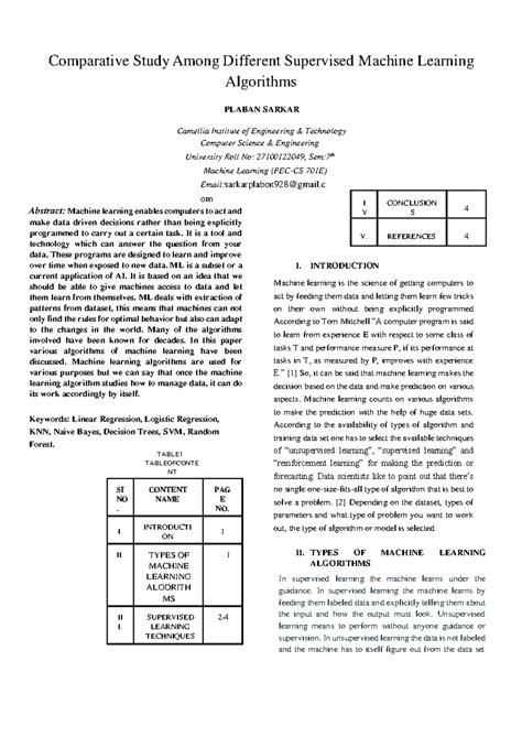 27100122049 PEC-CS 701E - Comparative Study Among Different Supervised ...