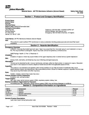 Fillable Online JM-TPO-Membrane-Adhesive-Solvent-Based-MSDS - North ...
