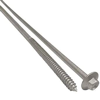 (25) 14" - Galvanized Timber Tie - Hex Head Structural Screw - Great ...