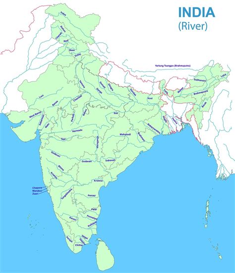 Map Of India Rivers