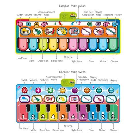 Piano Music Mat - Touch and Learn – Jr.Billionaire