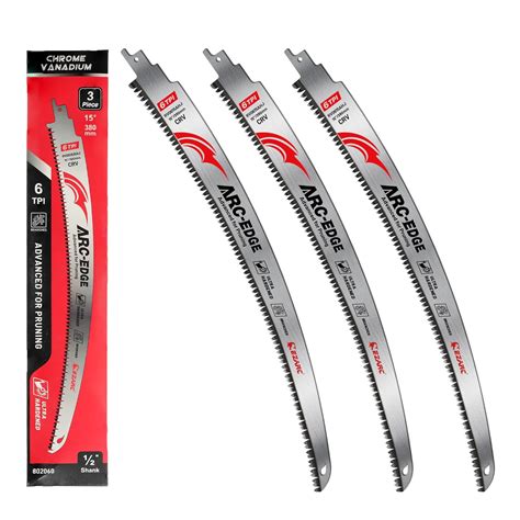 EZARC Japanese Teeth Reciprocating Saw Blade 15 Inch, Arc Edge Wood ...