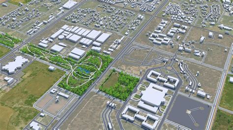 Gandhinagar City Gujarat India 3D Model 20km by 3dstudio