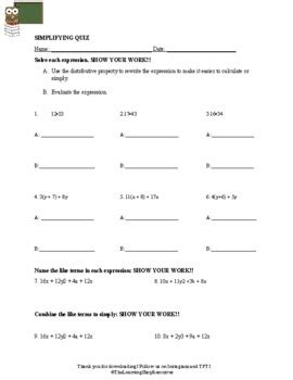 Image result for Simplifying Linear Equations