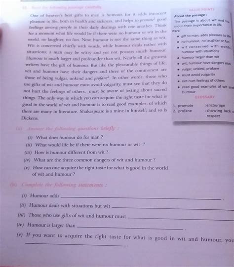 Answer the following questions briefly: Complete the following ...