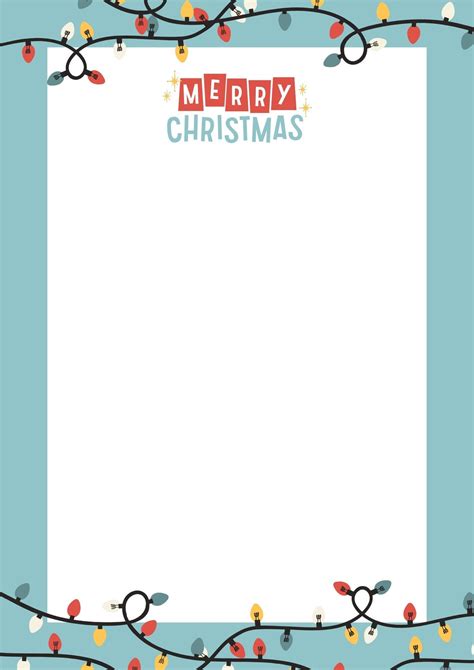 Christmas Border Templates Microsoft Word Christmas Borders 60 FREE