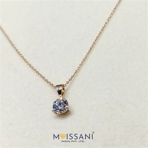 Lab-Grown Diamond Round Shape Pendant-LPT0010-moissani.in