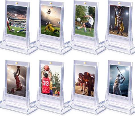 Amazon.com: 8ct Magnetic Card Holders for Trading Cards, 35pt Acrylic ...