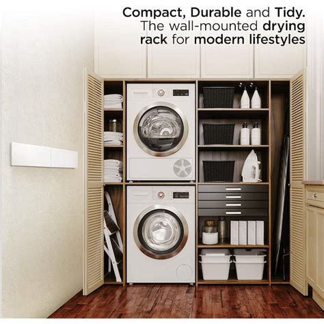 Step Up Products 5-Tier 27.5-in Metal Drying Rack RACK28WHITE at Lowes.com