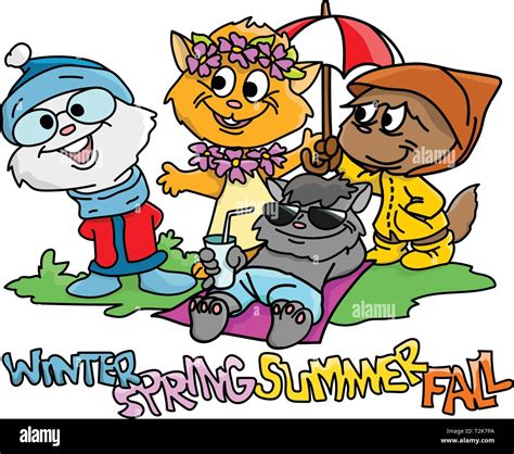 Image result for Spring/Summer Fall/Winter Cartoon