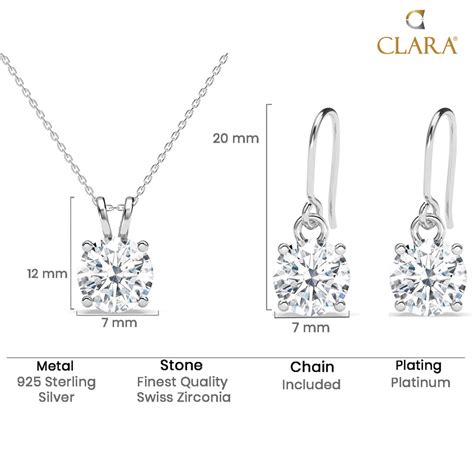 Buy Premium 925 Sterling Silver Pendant Earrings Sets Online – CLARA