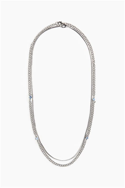 2-pack necklaces - Silver-coloured - Men | H&M IN