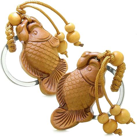 BestAmulets Double Lucky Fortune Fish and Feng Shui Charms Set India | Ubuy