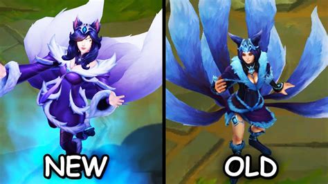 All Ahri Skins NEW and OLD Texture Comparison Rework 2023 (League of ...