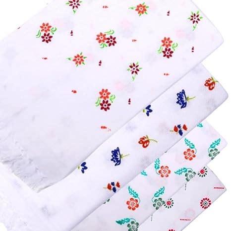 Buy 100% Cotton Premium White Printed Bath Towel on Firsthub | Pack of ...