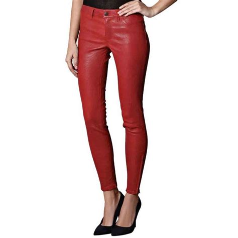 Women's Red Leather Pants at Molly Nielsen blog