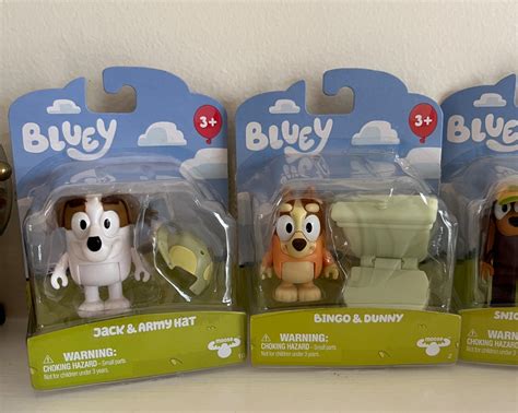 Buy LOT 5 BLUEY Story Starters Figures w Grannies Bingo - Snickers ...