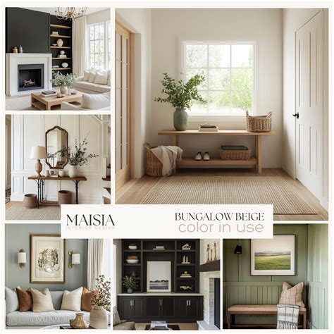 BUNGALOW BEIGE Sherwin Williams Color Palette Whole House Paint Palette ...