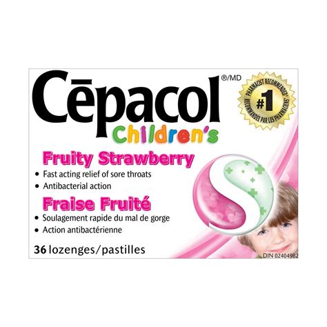 Cepacol® Children’s Fruity Strawberry, Sore Throat Lozenges, 36 ct - Walmart.ca