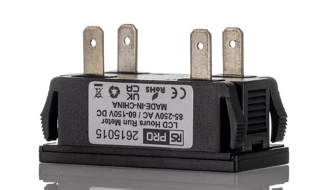 RS PRO | RS PRO Counter, Digital Hour Meter, 6 Digit LCD, 60Hz, 250 V ...