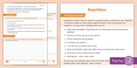 What is Repetition? | Repetition Examples | KS2 - Twinkl
