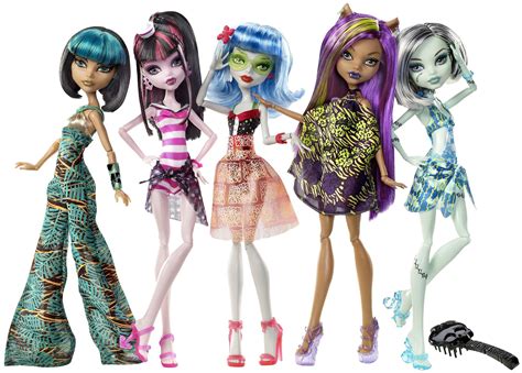 Skull Shores 5 Pack Cleo Draculaura Ghoulia Clawdeen Frankie | Monster ...