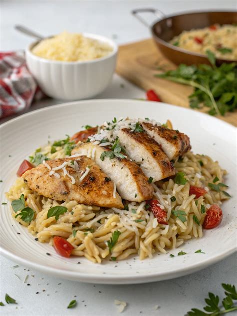 High Protein Chicken Orzo - Trending Dishes